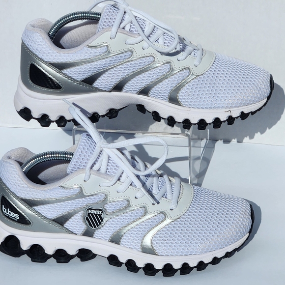 K-Swiss White Mesh Comfort Sneakers - Picture 3 of 7